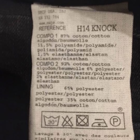 Jeans MAJE size 34, new - Picture 6 of 7